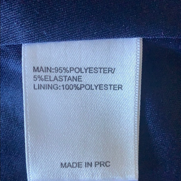 Navy Blue peplum blouse - Picture 7 of 9